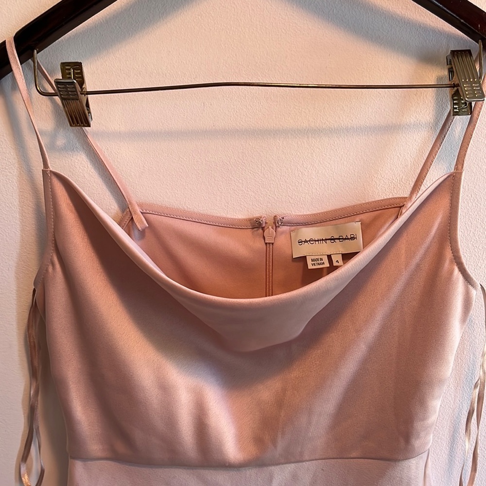 NWT BHLDN Sachin & Babi Cali Satin Charmeuse Midi Dress Size 4 - Picture 6 of 14